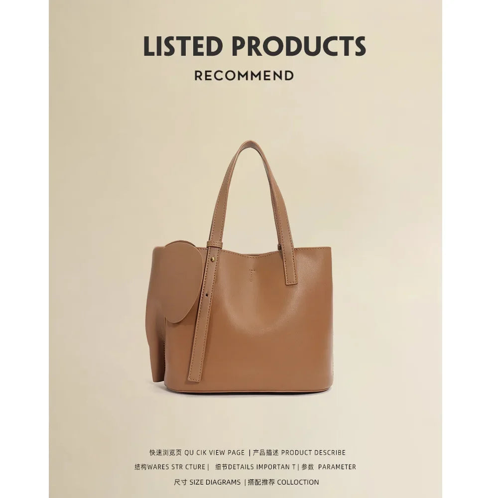 Large Capacity 2024 New Genuine Leather Women's Bag Tote Bag Handbag Ladies Hand Bags  Designer Bags Luxury