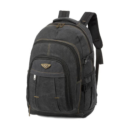 Large Capacity 55 Litre Mountaineering Bag Fashion Canvas Men Outdoor Travel Cycling Backpack Sports Student School bag
