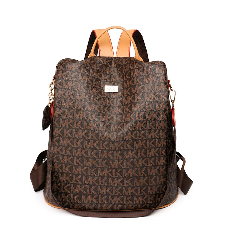Large Capacity Anti Theft Backpacks Fashion Printed PVC Backpack Travel Bags Women's Small Brand Designer School Bags Sac a Dos