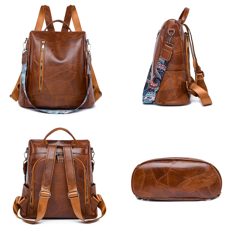 Large Capacity Anti Theft Design Backpack Luxurious Women's Designer Brand Mochilas Fashionable Travel Female Backpack Sac A Dos