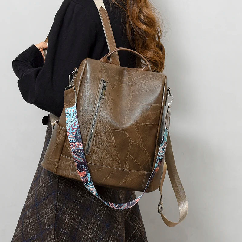 Large Capacity Anti Theft Design Backpack Luxurious Women's Designer Brand Mochilas Fashionable Travel Female Backpack Sac A Dos