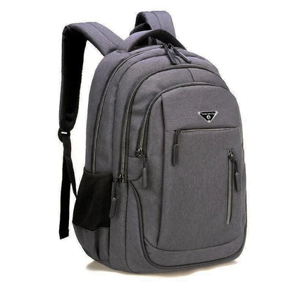 Large Capacity Backpack Men Laptop Backpacks 15.6 Oxford Black Solid High School Bags Teen College Boy Gril Student Backpack