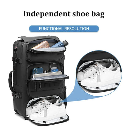 Large Capacity Backpacks Men Camping Trekking 50l Business Notebook Practical Travel Bag Outdoor Waterproof Anti-theft Backpack