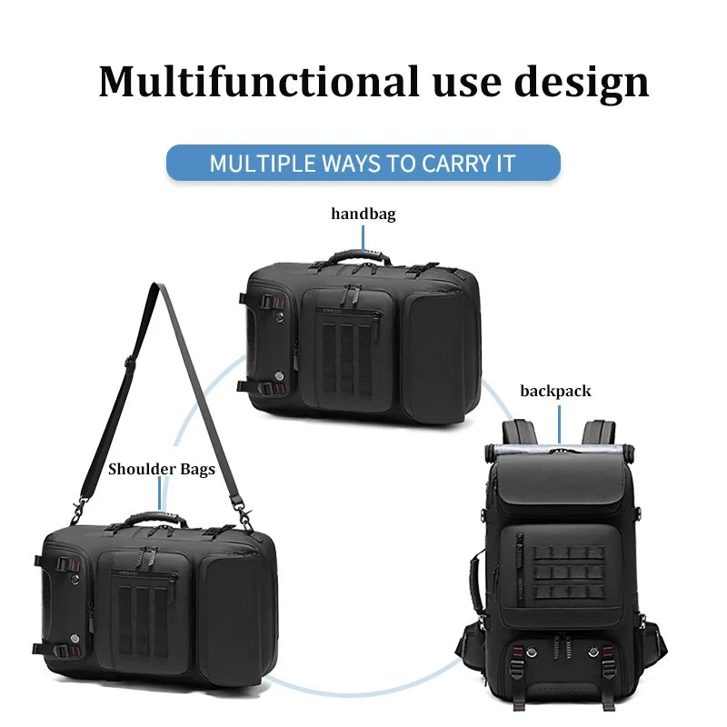 Large Capacity Backpacks Men Camping Trekking 50l Business Notebook Practical Travel Bag Outdoor Waterproof Anti-theft Backpack