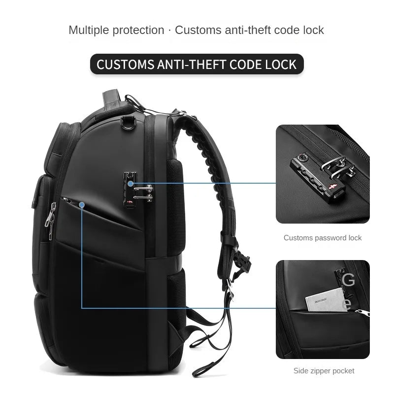 Large Capacity Backpacks Men Waterproof Outdoor Hikking Multifinonal Travel Bags Snowboard Anti-theft 17 Inch Notebook Camping
