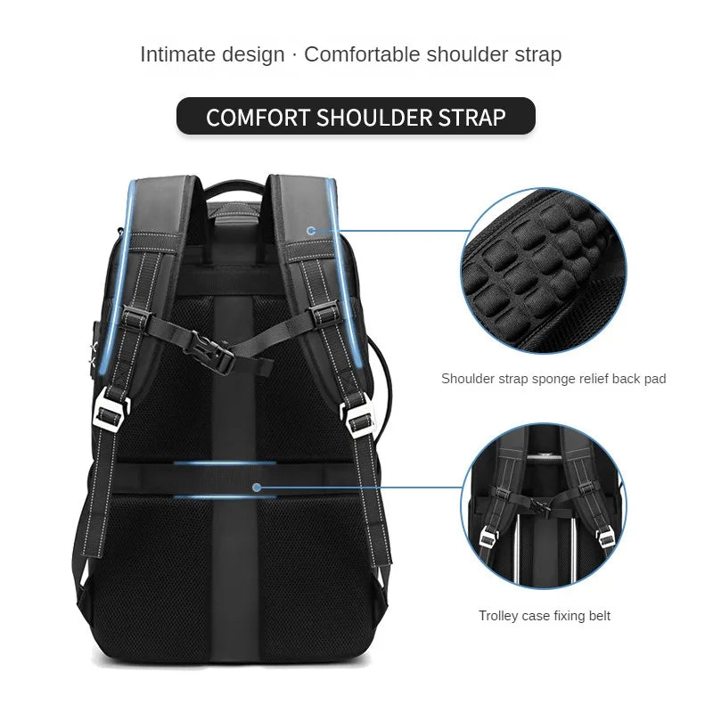 Large Capacity Backpacks Men Waterproof Outdoor Hikking Multifinonal Travel Bags Snowboard Anti-theft 17 Inch Notebook Camping
