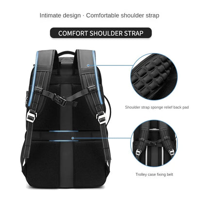 Large Capacity Backpacks Men Waterproof Outdoor Hikking Multifinonal Travel Bags Snowboard Anti-theft 17 Inch Notebook Camping