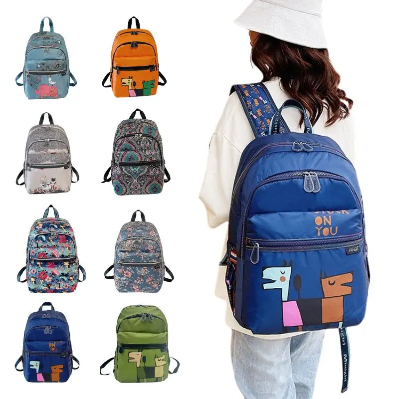 Large Capacity Bohemian Backpack  for Women with Laptop Compartment Water Resistant College Campus Bookbags  Travel Backpack