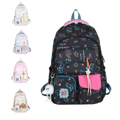 Large Capacity Bookbags for Middle and Primary School Students Waterproof Outdoor Laptop Backpack Bag