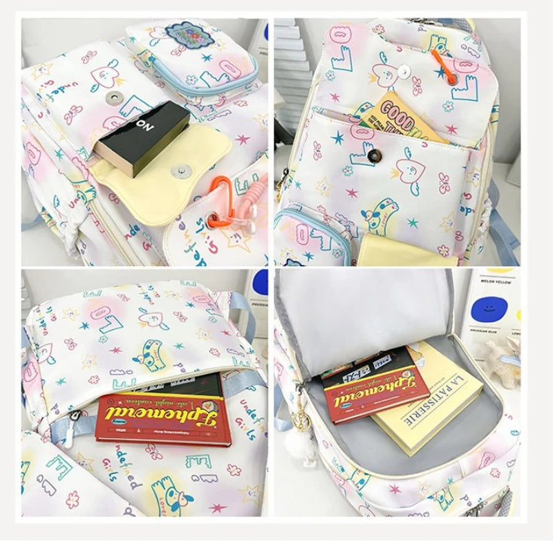 Large Capacity Bookbags for Middle and Primary School Students Waterproof Outdoor Laptop Backpack Bag