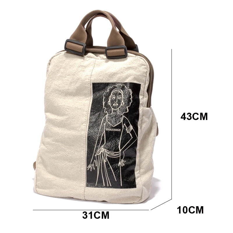 Large Capacity Canvas Rucksack Man Travel School Bag Mountaineering Backpack Male travel Bucket Shoulder Bags Men Backpack