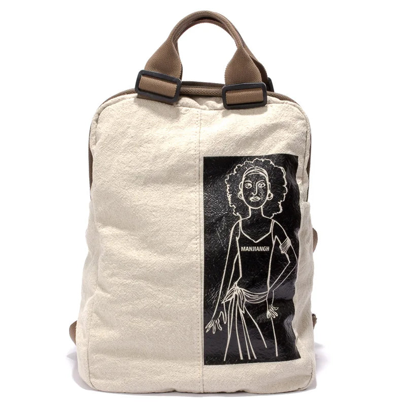 Large Capacity Canvas Rucksack Man Travel School Bag Mountaineering Backpack Male travel Bucket Shoulder Bags Men Backpack