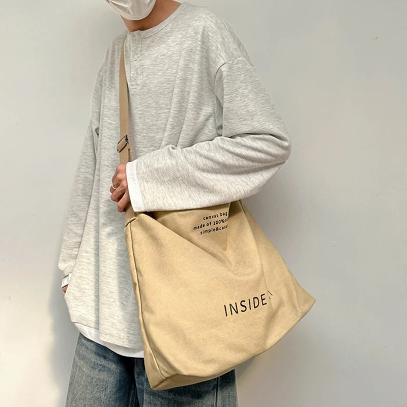Large Capacity Canvas Tote Handbag for Women Fashionable and Versatile Shoulder Bag