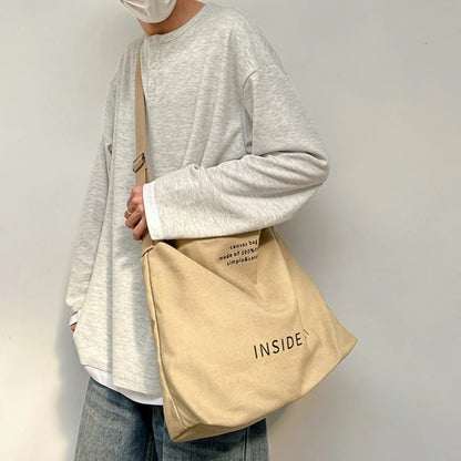 Large Capacity Canvas Tote Handbag for Women Fashionable and Versatile Shoulder Bag