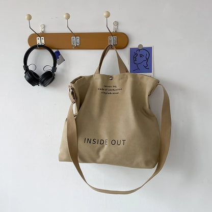 Large Capacity Canvas Tote Handbag for Women Fashionable and Versatile Shoulder Bag