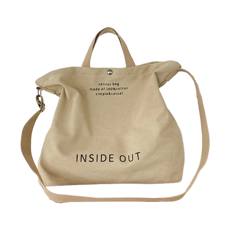 Large Capacity Canvas Tote Handbag for Women Fashionable and Versatile Shoulder Bag