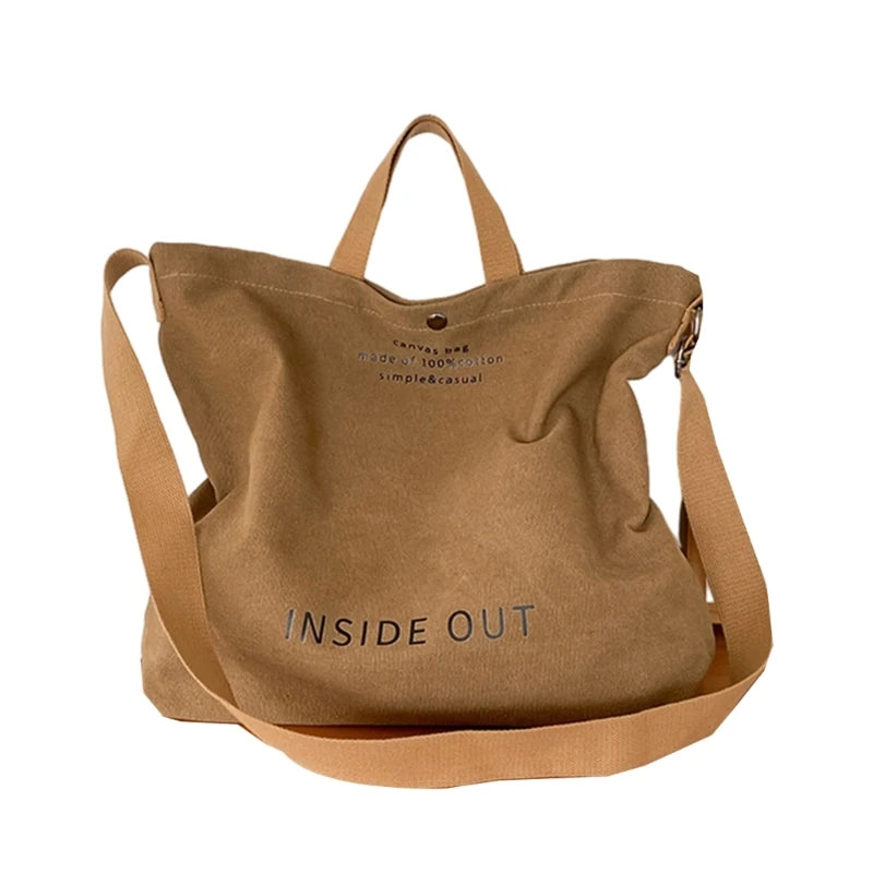 Large Capacity Canvas Tote Handbag for Women Fashionable and Versatile Shoulder Bag