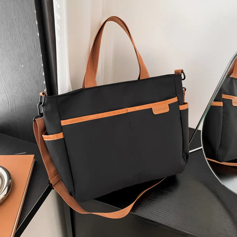 Large Capacity Canvas Women Tote Bags Fashion Female Shoulder Bag Commuting Carrying Bag Casual Designer Handbag Shopper Bag