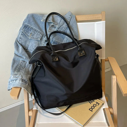 Large Capacity Canvas Women Tote Bags Fashion Female Shoulder Bag Commuting Carrying Bag Casual Designer Handbag Shopper Bag