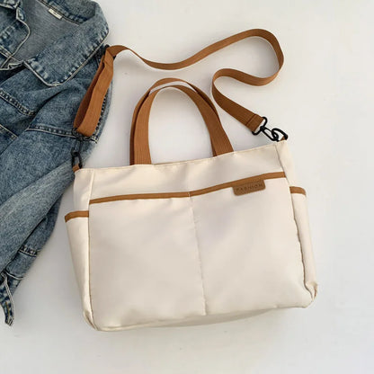 Large Capacity Canvas Women Tote Bags Fashion Female Shoulder Bag Commuting Carrying Bag Casual Designer Handbag Shopper Bag