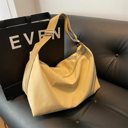 Large Capacity Canvas Women Tote Bags Fashion Female Shoulder Bag Commuting Carrying Bag Casual Designer Handbag Shopper Bag