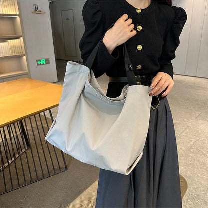Large Capacity Canvas Women Tote Bags Fashion Female Shoulder Bag Commuting Carrying Bag Casual Designer Handbag Shopper Bag