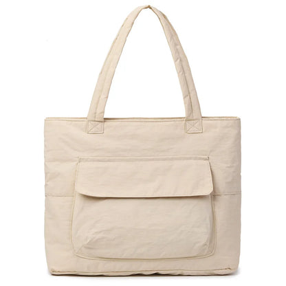Large Capacity Canvas Women Tote Bags Fashion Female Shoulder Bag Commuting Carrying Bag Casual Designer Handbag Shopper Bag