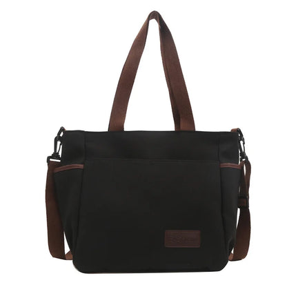 Large Capacity Canvas Women Tote Bags Fashion Female Shoulder Bag Commuting Carrying Bag Casual Designer Handbag Shopper Bag
