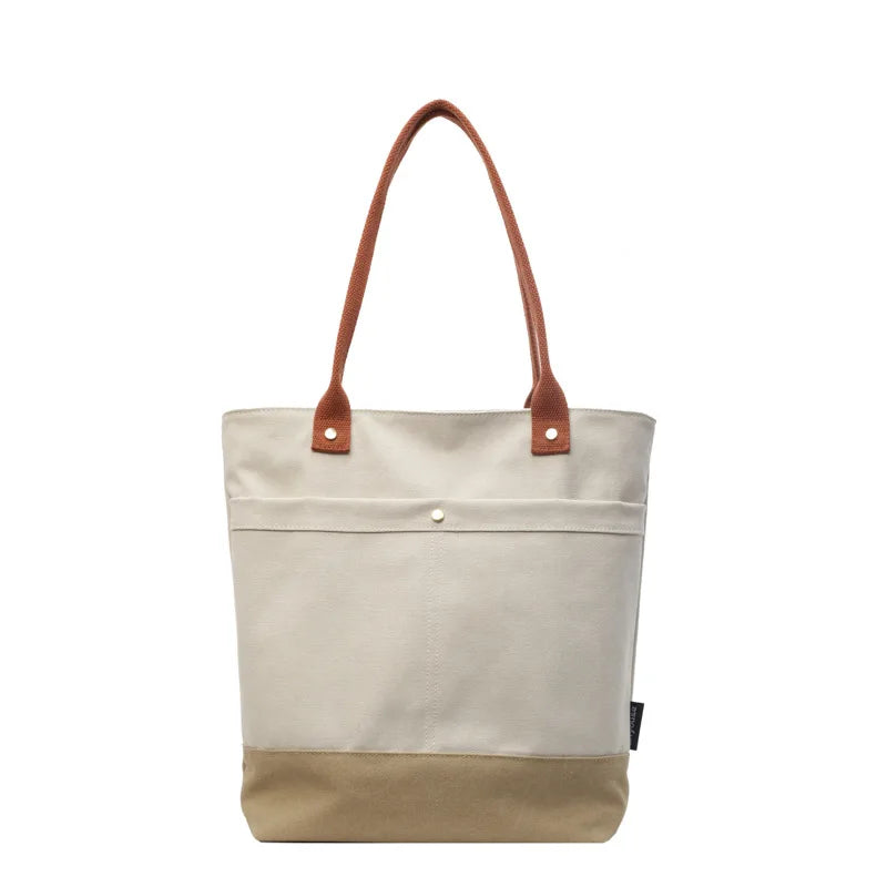 Large Capacity Canvas Women Tote Bags Fashion Female Shoulder Bag Commuting Carrying Bag Casual Designer Handbag Shopper Bag