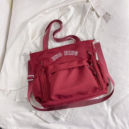 Large Capacity Canvas Women Tote Bags Fashion Female Shoulder Bag Commuting Carrying Bag Casual Designer Handbag Shopper Bag