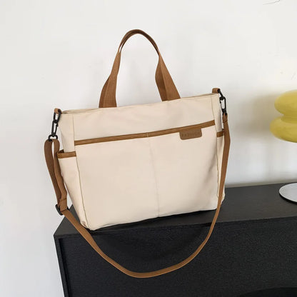 Large Capacity Canvas Women Tote Bags Fashion Female Shoulder Bag Commuting Carrying Bag Casual Designer Handbag Shopper Bag