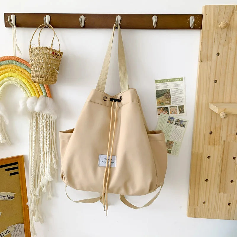 Large Capacity Canvas Women Tote Bags Fashion Female Shoulder Bag Commuting Carrying Bag Casual Designer Handbag Shopper Bag
