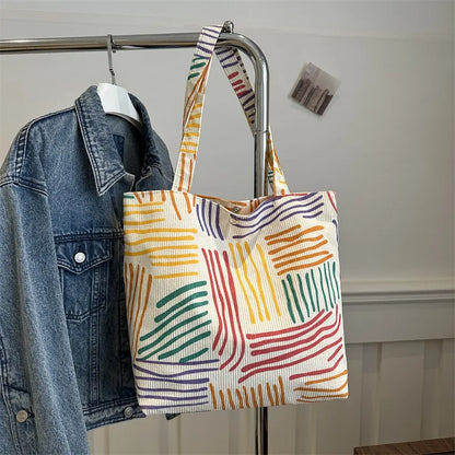 Large Capacity Canvas Women Tote Bags Fashion Female Shoulder Bag Commuting Carrying Bag Casual Designer Handbag Shopper Bag