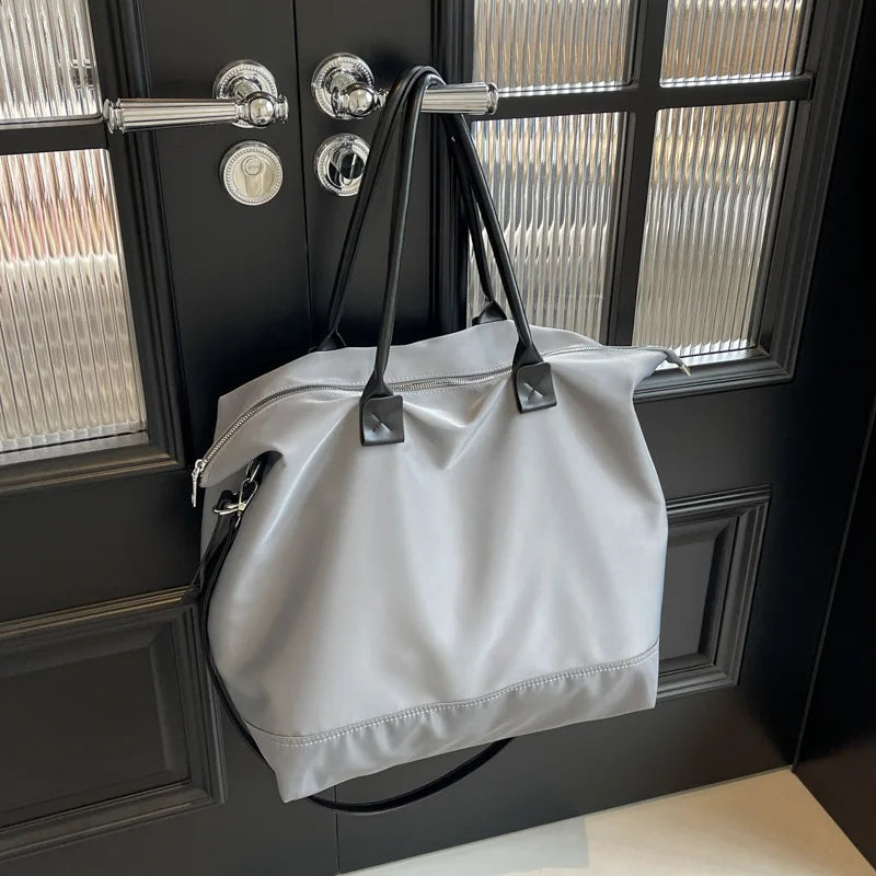 Large Capacity Canvas Women Tote Bags Fashion Female Shoulder Bag Commuting Carrying Bag Casual Designer Handbag Shopper Bag