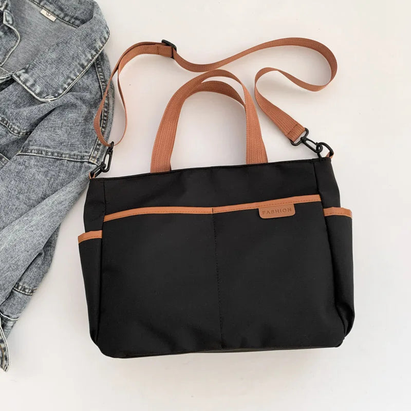Large Capacity Canvas Women Tote Bags Fashion Female Shoulder Bag Commuting Carrying Bag Casual Designer Handbag Shopper Bag