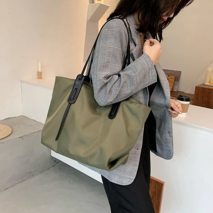 Large Capacity Canvas Women Tote Bags Fashion Female Shoulder Bag Commuting Carrying Bag Casual Designer Handbag Shopper Bag