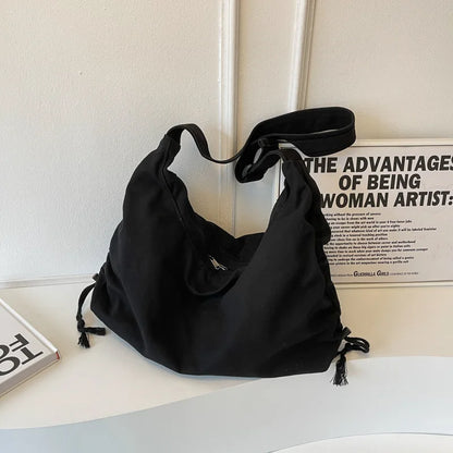 Large Capacity Canvas Women Tote Bags Fashion Female Shoulder Bag Commuting Carrying Bag Casual Designer Handbag Shopper Bag