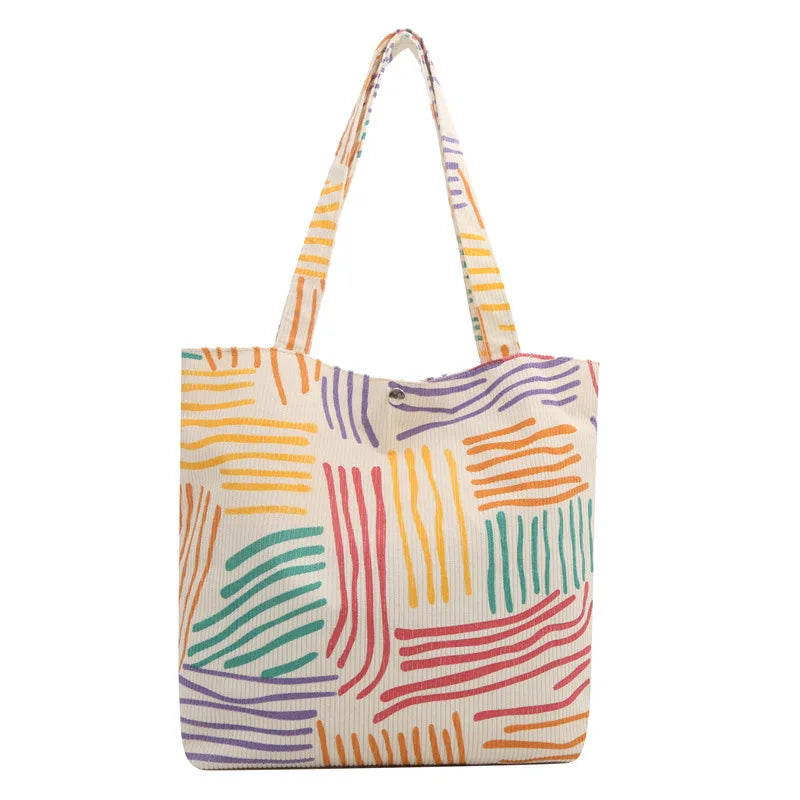 Large Capacity Canvas Women Tote Bags Fashion Female Shoulder Bag Commuting Carrying Bag Casual Designer Handbag Shopper Bag