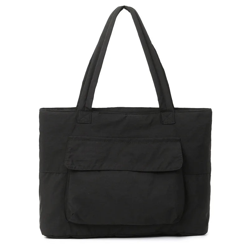 Large Capacity Canvas Women Tote Bags Fashion Female Shoulder Bag Commuting Carrying Bag Casual Designer Handbag Shopper Bag