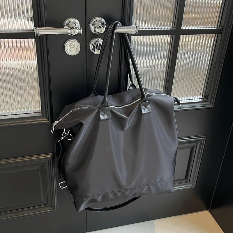 Large Capacity Canvas Women Tote Bags Fashion Female Shoulder Bag Commuting Carrying Bag Casual Designer Handbag Shopper Bag