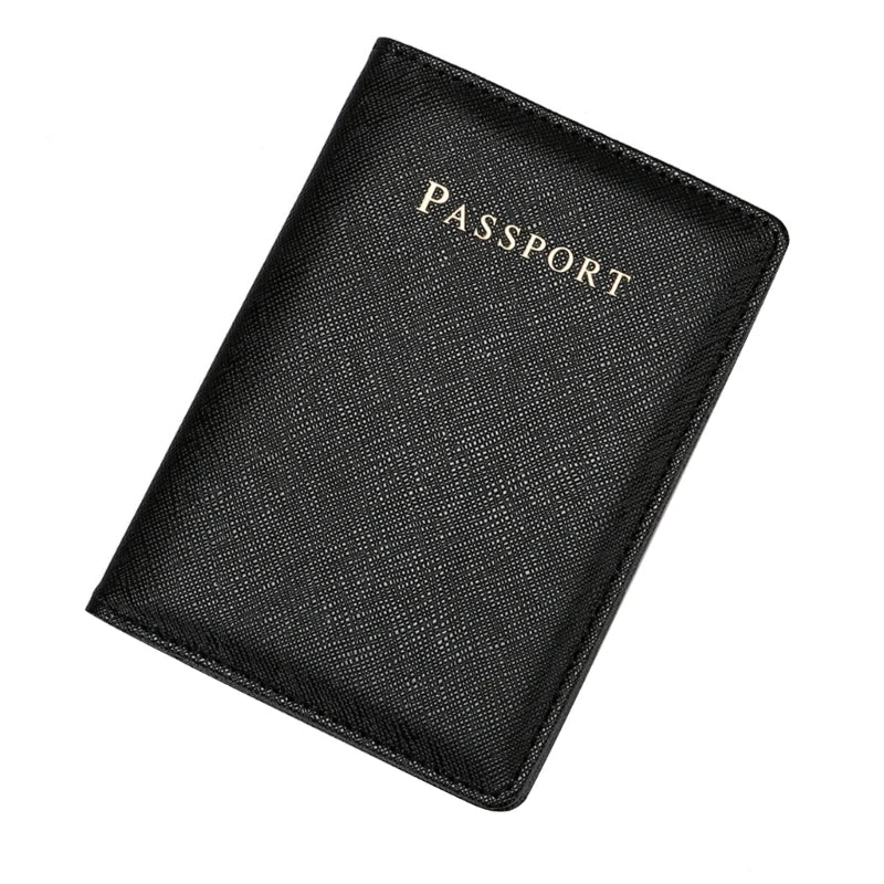 Large Capacity Card Holder Purse PU Leathers Travel Wallet Passport Business Card for Men and Women