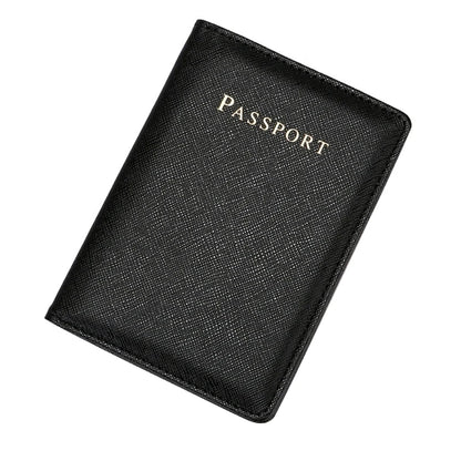 Large Capacity Card Holder Purse PU Leathers Travel Wallet Passport Business Card for Men and Women