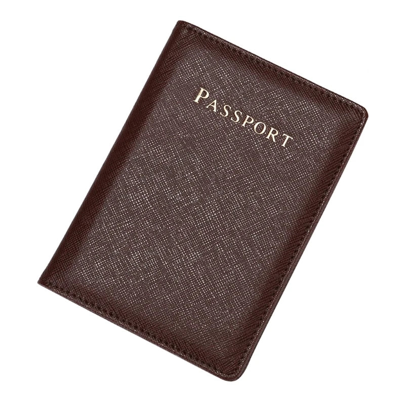 Large Capacity Card Holder Purse PU Leathers Travel Wallet Passport Business Card for Men and Women