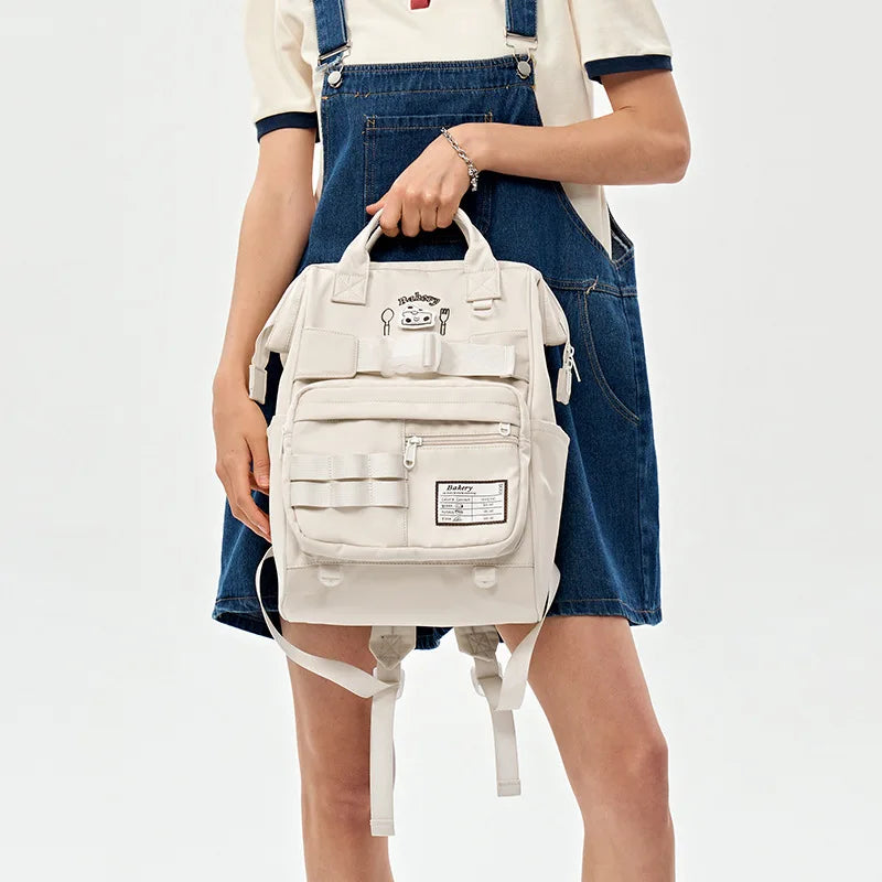 Large Capacity Casual Women Backpack 14 Inch Laptop Cute Kawaii High School Bags for Teenage Girls