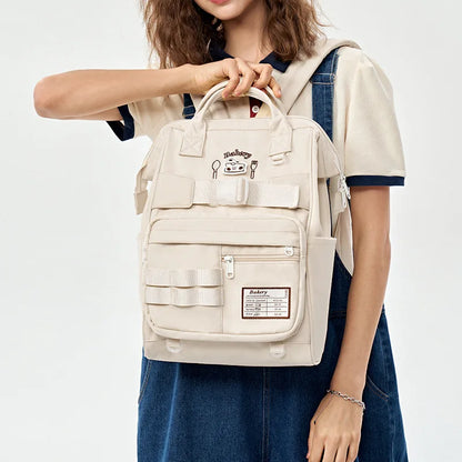 Large Capacity Casual Women Backpack 14 Inch Laptop Cute Kawaii High School Bags for Teenage Girls
