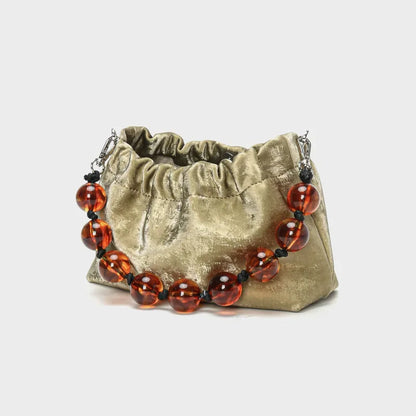 Large Capacity Cloud Bag 2024 New National Style Chinese Style Shoulder Messenger Bag Silk Chain Bag Designer Bags Luxury