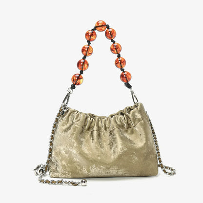 Large Capacity Cloud Bag 2024 New National Style Chinese Style Shoulder Messenger Bag Silk Chain Bag Designer Bags Luxury