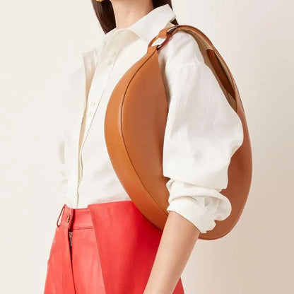 Large Capacity Commuter Half Moon Bags Designer Luxury Fashion Solid Color Handbags Purses High Quality Elegant Bolsos Mujer