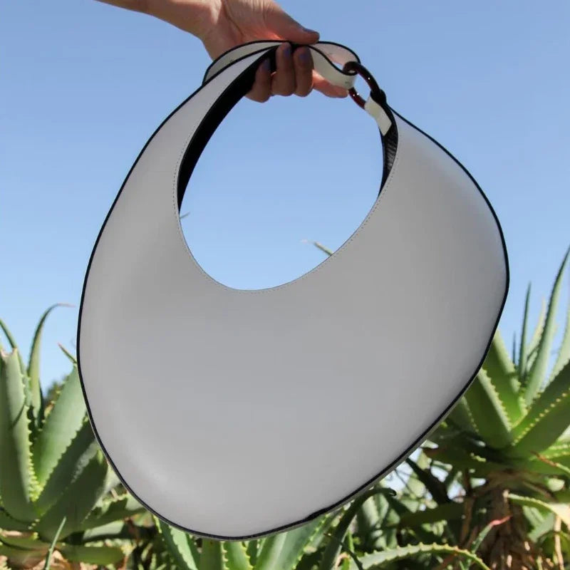 Large Capacity Commuter Half Moon Bags Designer Luxury Fashion Solid Color Handbags Purses High Quality Elegant Bolsos Mujer
