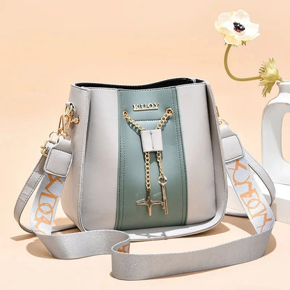 Large Capacity Commuter Leisure Women's Handbags Summer Fashion Small Fresh Shoulder Ladies Crossbody Cute Bucket Bag